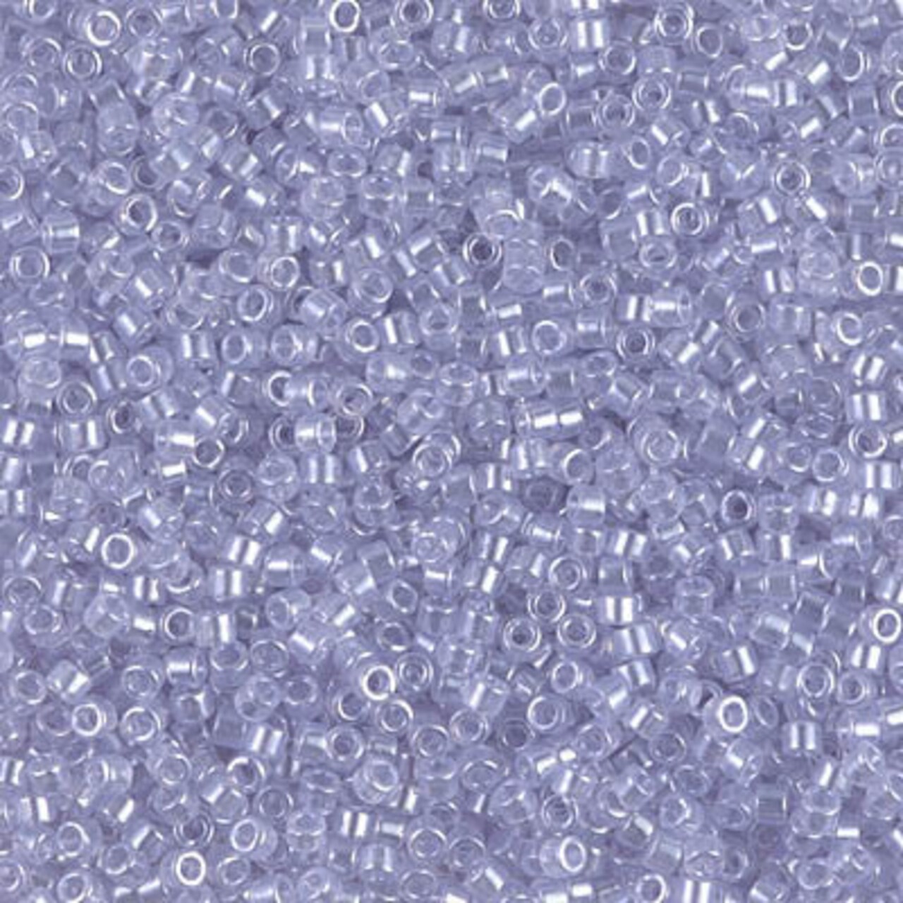Miyuki Delica Bead 11/0, DB1476, Transparent Pale Amethyst Luster, 5 grams